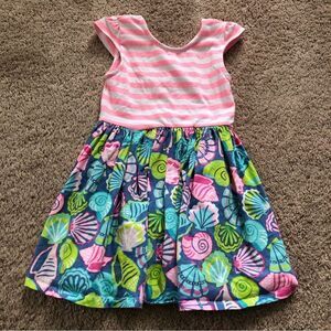 Tommy Bahama‎ Seashell Dress Girls 4 Stripe Beach Ocean Vacation